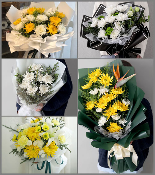 湖北武汉市新洲区邾城街道铁衖村白事花束代送